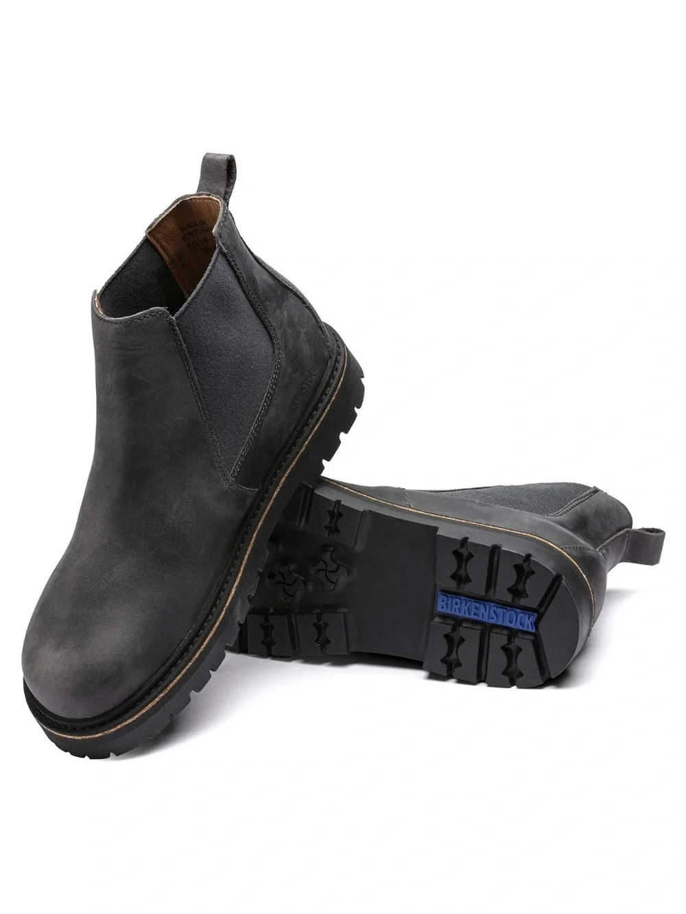 🛍️NWT Birkenstock Stalon Women’s Charcoal Nubuck Leather Boots - SZ 7, 38E